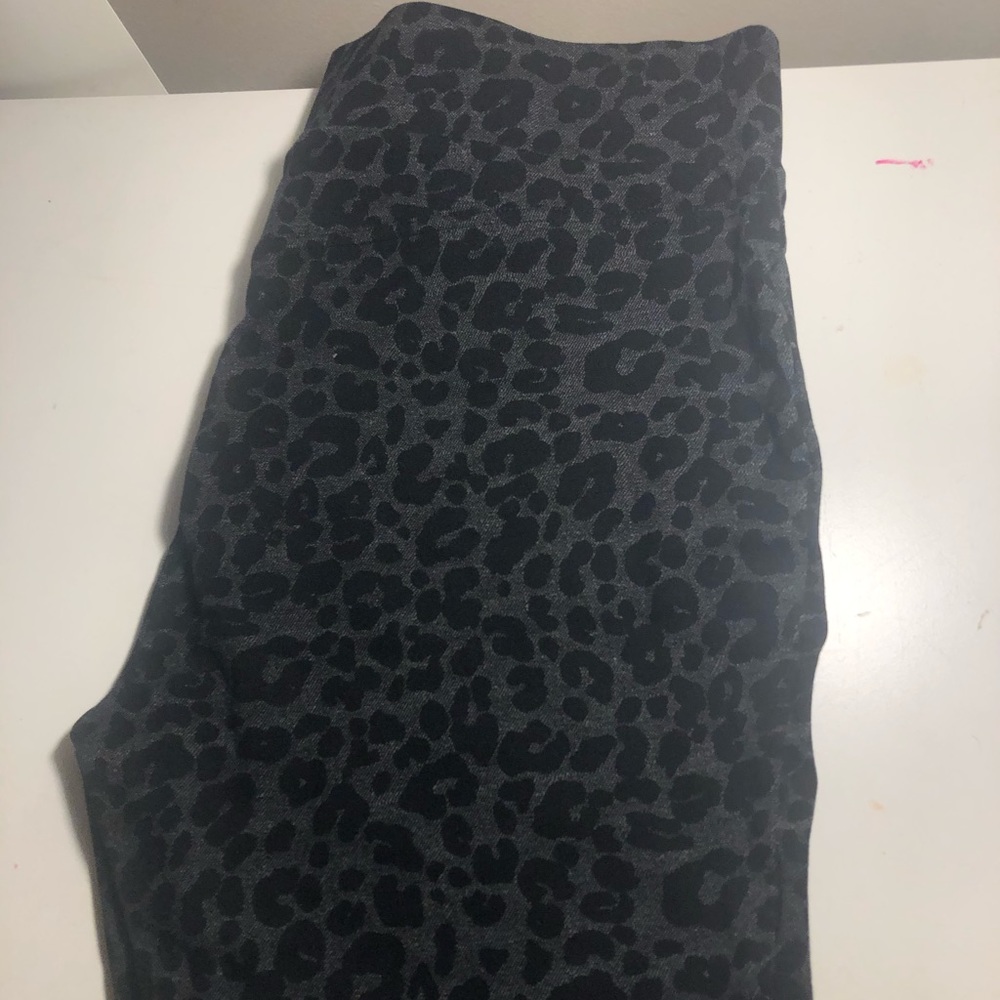 Black Leopard Loft pants